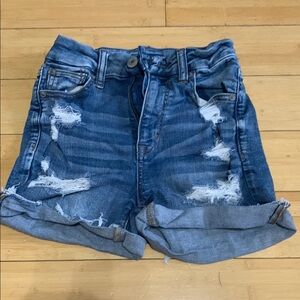 Distressed Denim Women's Shorts